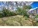 Spacious backyard with mature trees and a well-maintained lawn, ideal for relaxation and recreation at 2117 Laindale Pl, Valrico, FL 33596
