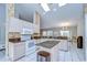 Kitchen featuring granite countertops, stainless steel appliances, and tile flooring at 2117 Laindale Pl, Valrico, FL 33596