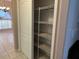 Walk-in pantry provides ample storage with its multiple shelves and easy accessibility at 2213 Towering Oaks Cir, Seffner, FL 33584