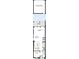 Floorplan shows the layout of the lower level which includes the kitchen, dining and living area at 406 N Westland St # 1, Tampa, FL 33609