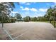 Community basketball court surrounded by mature trees under a sunny blue sky at 4690 Wrentham Pl, Palm Harbor, FL 34685