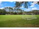 Community soccer field with well-maintained grass and soccer goals at 4690 Wrentham Pl, Palm Harbor, FL 34685