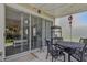 Cozy patio with outdoor seating and string lights is perfect for relaxing at 4815 Barnstead Dr, Riverview, FL 33578