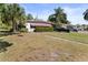Cozy single-story home with red and white awnings and mature landscaping in a sunny location at 6427 15Th N St, St Petersburg, FL 33702