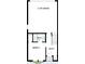 Floorplan featuring a bedroom and an entry leading to a 2 car garage at 6605 N Nebraska Ave # 6, Tampa, FL 33604