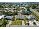 Overhead view features homes on tree lined streets in a residential neighborhood at 6750 Hibiscus S Ave, South Pasadena, FL 33707