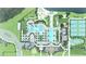 An aerial view showcases community amenities including a pool, clubhouse, and recreation areas at 11470 Myakka Blue Dr, Venice, FL 34293