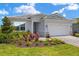 Charming home with a well-manicured front yard, a paver driveway, and a two-car garage at 11470 Myakka Blue Dr, Venice, FL 34293