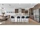Spacious kitchen featuring an island, bar stool seating and dining area at 18017 Ramble On Way, Land O Lakes, FL 34638