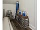 Storage room with flooring and paint materials at 2130 W Spruce St, Tampa, FL 33607