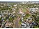 Panoramic aerial shot of the community, showcasing local schools, cityscape, and recreational areas at 2715 9Th N Ave, St Petersburg, FL 33713