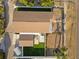 Aerial view of the property, highlighting the roof, backyard, patio, and surrounding neighborhood at 2715 9Th N Ave, St Petersburg, FL 33713