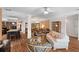 Bright and open living room area showcasing the seamless flow between spaces in the home at 2715 9Th N Ave, St Petersburg, FL 33713