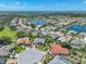 Overhead perspective of a well-planned residential area, boasting numerous lakes and manicured lawns, perfect for Gathering living at 2908 89Th E Ave, Parrish, FL 34219