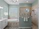 Bright bathroom boasting a shower, tub, and modern fixtures and tile, with natural light at 2908 89Th E Ave, Parrish, FL 34219