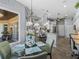 Spacious open-concept floor plan with views of the screened lanai and kitchen at 2908 89Th E Ave, Parrish, FL 34219