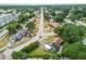 This is an aerial shot of a charming community of single-Gathering homes at 4403 W Bay Court Ave, Tampa, FL 33611