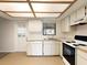 Well-lit kitchen featuring white cabinets, updated appliances, and a practical layout for efficient cooking at 533 E Curlew Pl # 533, Tarpon Springs, FL 34689