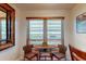 Cozy dining area with a woven table set, natural lighting, and view to the exterior at 7867 Sailboat Key S Blvd # 101, South Pasadena, FL 33707