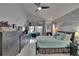 Spacious main bedroom with sliding door access to outdoor patio and stylish décor at 8915 Hannigan Ct, Tampa, FL 33626