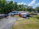 Aerial view of the commercial space with parking and landscaping around the property at 126 Ridgewood Ave, Brandon, FL 33510
