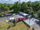 High-angle view of the property, illustrating its placement and spacious outdoor areas at 126 Ridgewood Ave, Brandon, FL 33510