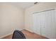 Office space with carpet and a spacious closet at 12831 White Bluff Rd, Hudson, FL 34669