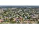 Overhead view showcasing neighborhood landscape with mature trees and proximity to urban skyline at 2001 Pinellas Point S Dr, St Petersburg, FL 33712