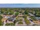 Scenic aerial view of a residential neighborhood featuring tree-lined streets and community at 2001 Pinellas Point S Dr, St Petersburg, FL 33712