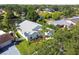 Beautiful aerial view of a bright home surrounded by lush landscaping and a serene lake at 3238 Cullendale Dr, Tampa, FL 33618