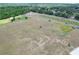 Wide aerial shot of the park including baseball diamond and sports fields at 4302 Longfellow Dr, Plant City, FL 33566