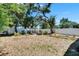 Backyard featuring manicured lawn, a charming patio area, mature shade trees and privacy fencing at 5081 72Nd N Ave, Pinellas Park, FL 33781