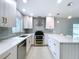 Updated kitchen featuring modern stainless steel appliances, sleek cabinetry, and recessed lighting at 6268 39Th N Ave, St Petersburg, FL 33709