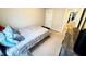 Bedroom with carpet floors and neutral walls at 6325 Yellow Buckeye Dr, Riverview, FL 33578