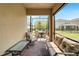Covered brick patio great for outdoor enjoyment and entertaining at 7423 Sungold Meadow Ct, Apollo Beach, FL 33572
