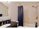 Clean bathroom featuring a shower, vanity, and updated fixtures for a fresh and modern feel at 8039 83Rd N St, Seminole, FL 33777