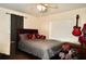 Bedroom with warm natural light, calming colors and a large cozy bed at 8039 83Rd N St, Seminole, FL 33777