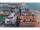 Expansive city and beach view showcasing hotels, buildings, a highway and beautiful beaches at 94 Devon Dr, Clearwater Beach, FL 33767