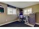 Functional office space with desk, storage, and natural light, ideal for productivity at 1041 Persimmon Dr, Palm Harbor, FL 34683