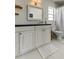 Bathroom featuring a single sink vanity, clean white cabinets, and plenty of storage space at 1115 Rue Des Chateaux # 2B, South Pasadena, FL 33707