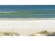 Peaceful beach scene with gentle waves and grassy dunes in the foreground at 1115 Rue Des Chateaux # 2B, South Pasadena, FL 33707