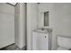 Bathroom featuring a sink, vanity, and shower at 16137 Melbourne St, Brooksville, FL 34604