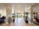 Well-lit lobby space with seating, plants, and a welcoming entrance to the building at 1621 Gulf Blvd # 1604, Clearwater Beach, FL 33767