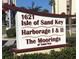 Community sign for 1621 Isle of Sand Key, Harborage I & II, and The Moorings of Sand Key at 1621 Gulf Blvd # 1604, Clearwater Beach, FL 33767