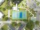 Aerial shot features tennis courts and amenities at 2221 Swedish Dr # 55, Clearwater, FL 33763