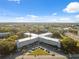 Aerial view of the apartment complex and parking lot near residential area at 2221 Swedish Dr # 55, Clearwater, FL 33763