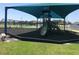 Community playground featuring a large shade structure over slides, swings, and climbing equipment at 2405 Dakota Rock Dr, Ruskin, FL 33570