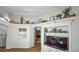 Built in shelves and entertainment center in a living room at 2604 Clareside Dr, Valrico, FL 33596