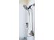 Shower head with white tiled surround at 2604 Clareside Dr, Valrico, FL 33596