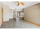 Welcoming entryway with decorative tile floors and a view to the dining area at 3001 Folklore Dr, Valrico, FL 33596